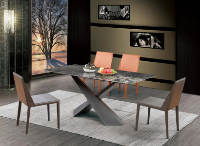 Luxury Table Column Tables Dining Room Group 5-piece Set Suite Armchair