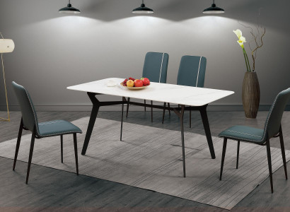 Table Luxury Tables Dining Room Furniture Complete Set 5 pc. Set Group