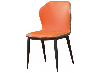 Chair set seat cushion suite modern dining room chairs backrest leather wood