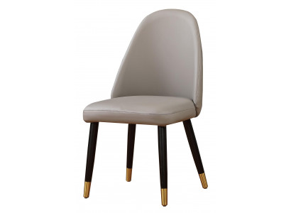 Incomparable chair in gray for a modern-style dining room