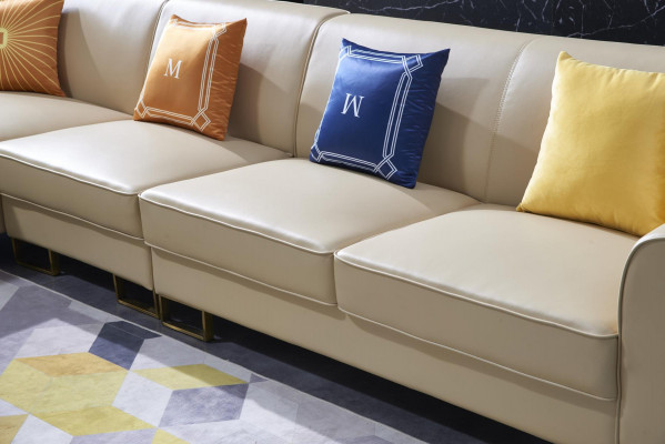 Sofa corner sofa L shape armchair coffee table stool corner sofa upholstery 2-piece new