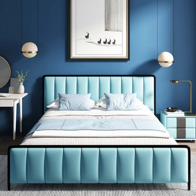 Classic bed double bed bed 2x nightstands wood design new beds 3-piece set