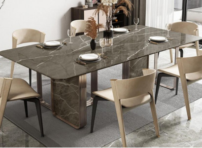 Luxury Dining Table Metal Tables High Gloss Dining Room Design Modern Dining Tables