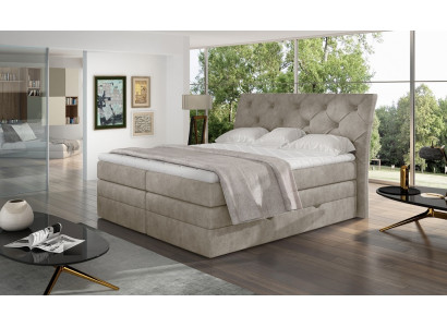 Luxury bedroom bed upholstery Chesterfield box spring luxury double hotel