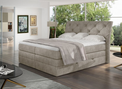 Luxury bedroom bed upholstery Chesterfield box spring luxury double hotel