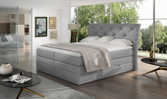 Luxury bedroom bed upholstery Chesterfield box spring luxury double hotel
