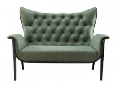 Chesterfield Sofa 2-Seater Upholstered Designer Couches Suite Sofas Two-Seater