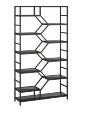 Metal Shelf Room Divider Designer Luxury Shelves Loft Style Cabinet Black