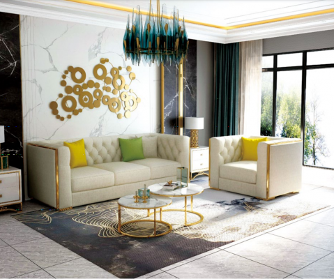 Couch Living Landscape Set Design Modern Sofa Set 321 Sofas New