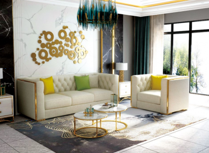 Couch Living Landscape Set Design Modern Sofa Set 321 Sofas New