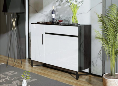 Sideboard cupboard highboard cabinet buffet 3 doors 2 drawers