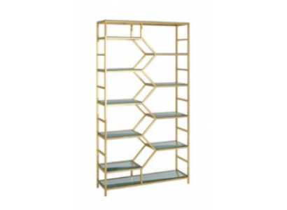 Metal shelf partition designer luxury shelves gold cabinet 3-piece set