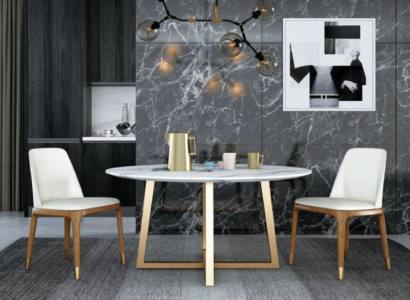 Design dining table round metal round tables living room luxury gold
