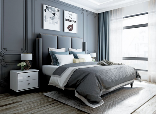 Luxury Leather Bed Metal Gold Design Beds Upholstered Hotel 180x200cm
