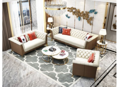 Sofa Couch Set Seat Cushion Complete Set 3+2+1 Sofas Designer