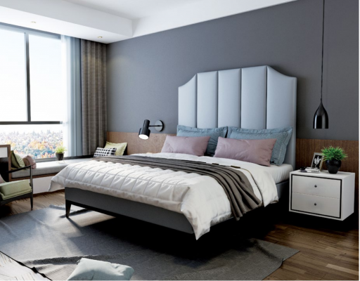 Bed Cushion Design Luxury Double Hotel Beds Sleep Room Leather 180x200cm
