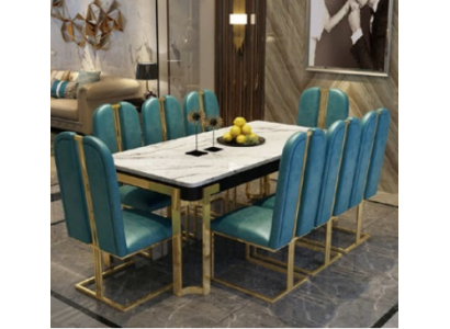 Luxury Dining Table Metal Tables Designer Furniture Conference Marble