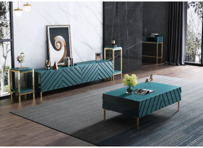 Designer dresser sideboard low side cabinet living room decor shelf metal