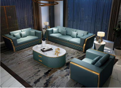 Sofa set couch suite 3+2+1 designer sofa design couch seating group 3-piece set.