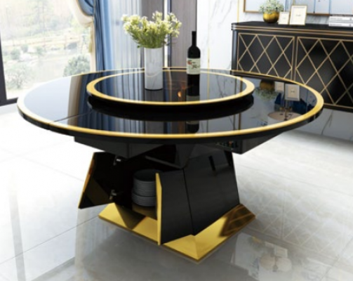 Designer dining table oval glass round tables modern extendable
