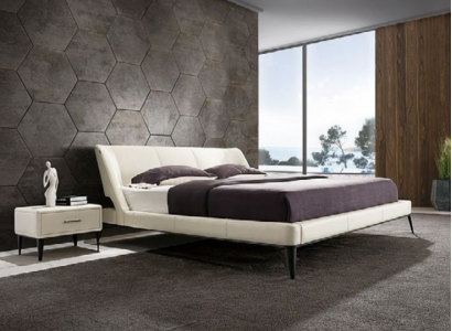 Designer wooden bed, noble furniture, double beds, new bedroom upholstery