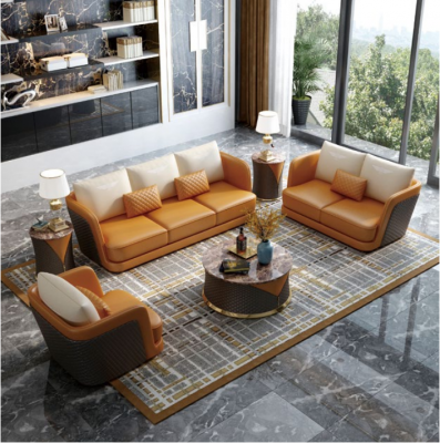 Complete Sofa Set 3+2+1 Seat Upholstered Couch Set Complete