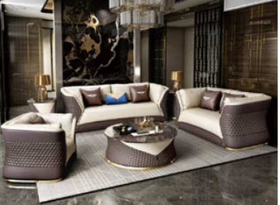Luxury furniture sofa suite couch sofa upholstery 3+2+1 seater with coffee table