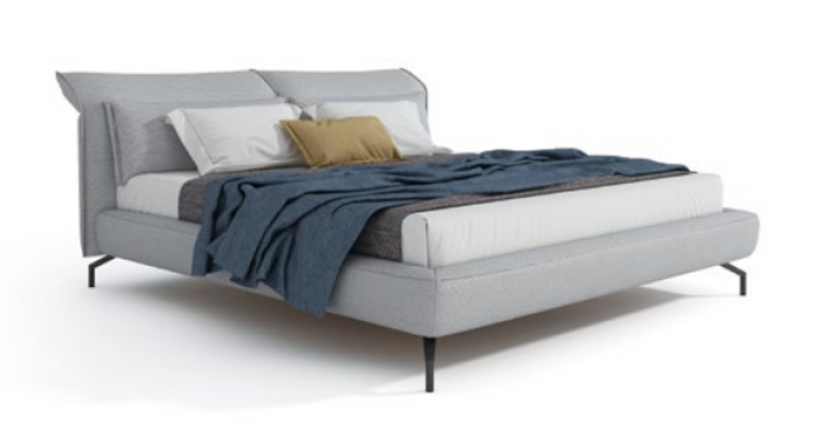 Italian designer furniture bed double bedroom 180x200cm leather