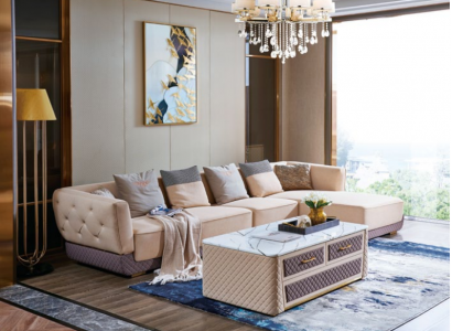 Corner sofa couch upholstery corner seating living landscape suite 2-piece.