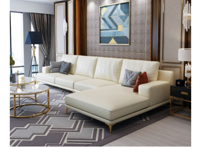 Designer sofa set couch corner sofa with ottoman upholstered living area