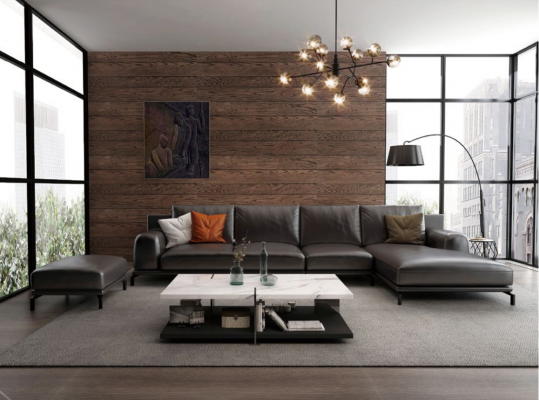 Designer sofa set corner sofa with ottoman upholstery living landscape