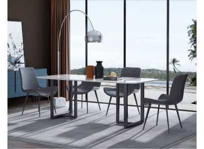 Design dining room set table + 4 chairs seat cushion decor suite tables