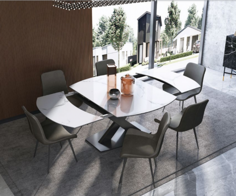 Modern wooden table dining table wood tables 120/180cm dining room extendable