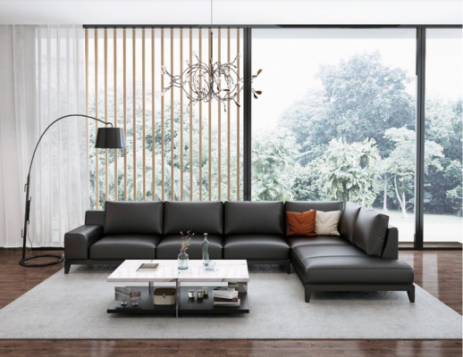 Designer leather sofa corner sofa upholstery corner couch seating corner L shape decor suite