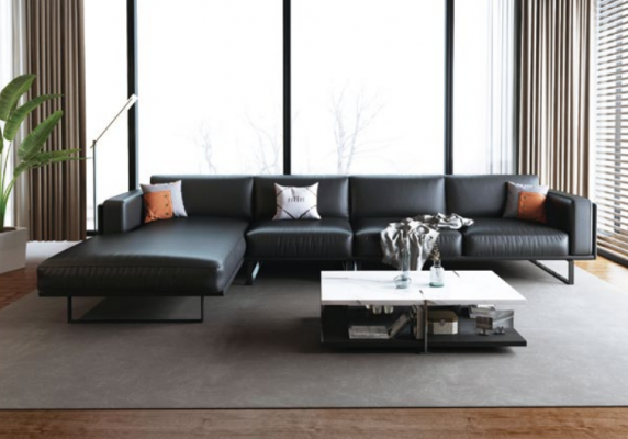 Corner sofa upholstered suite decorative living landscape L-shaped designer sofa couch