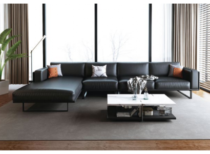 Modern sofa corner suite L shape upholstered seating corner couch leather sofa sofas