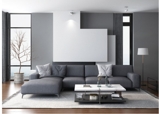 Living landscape corner sofa L-shaped couch seat upholstery set modern suite