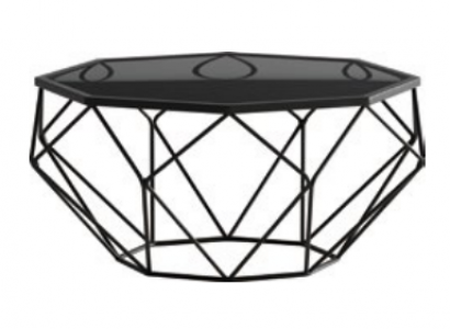 Design coffee table with side table 2-piece set stainless steel table sofa tables