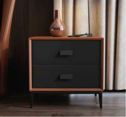 Italian bedroom beds style furniture designer bed + 2 nightstands