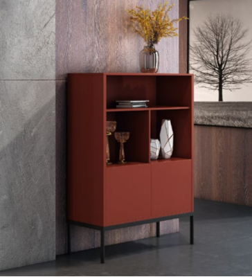 Italian dresser style furniture high designer cabinet cabinets orange