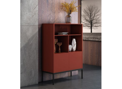 Italian dresser style furniture high designer cabinet cabinets orange