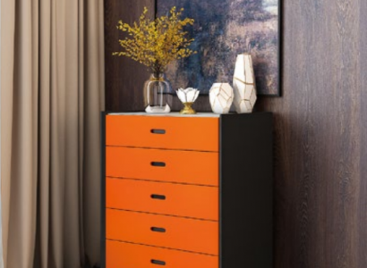 Italian style furniture high dresser cabinet designer cabinets orange