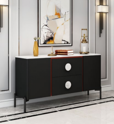 Designer Italian dresser sideboard cabinet shelf metal luxury living