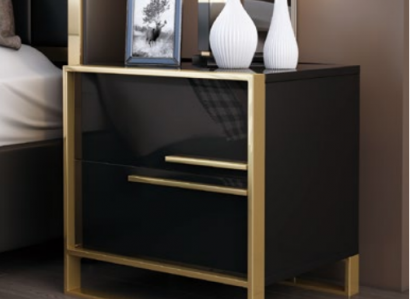 Design nightstand console luxury side table bedroom metal consoles