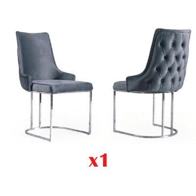 Dining room upholstered chair without armrest luxury living room