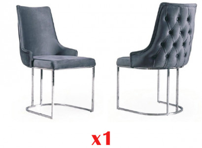 Dining room upholstered chair without armrest luxury living room