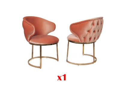 Dining room chairs stainless steel luxury armchair pink recliner living room.