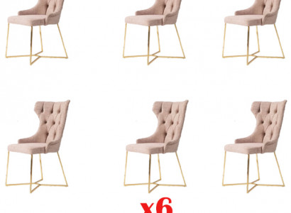 Lehn Chair Restaurant Industry 6x Design Chairs Seat Cushion Set Chesterfield