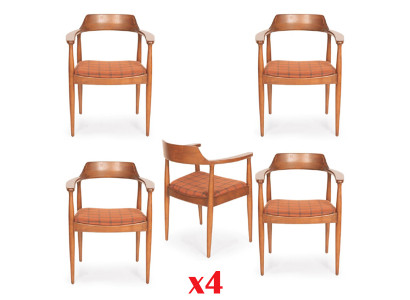 Dining room set chair suite 4x chairs seat cushion solid wood