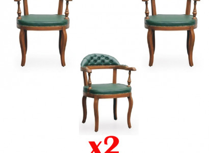 Upholstered Chairs 2x Armchair Living Dining Room Textile Designer Chair Luxury